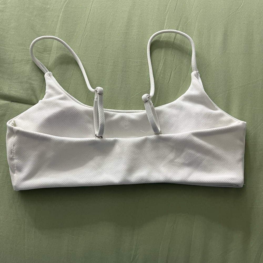 White Bathing Suit Top. Size Small.